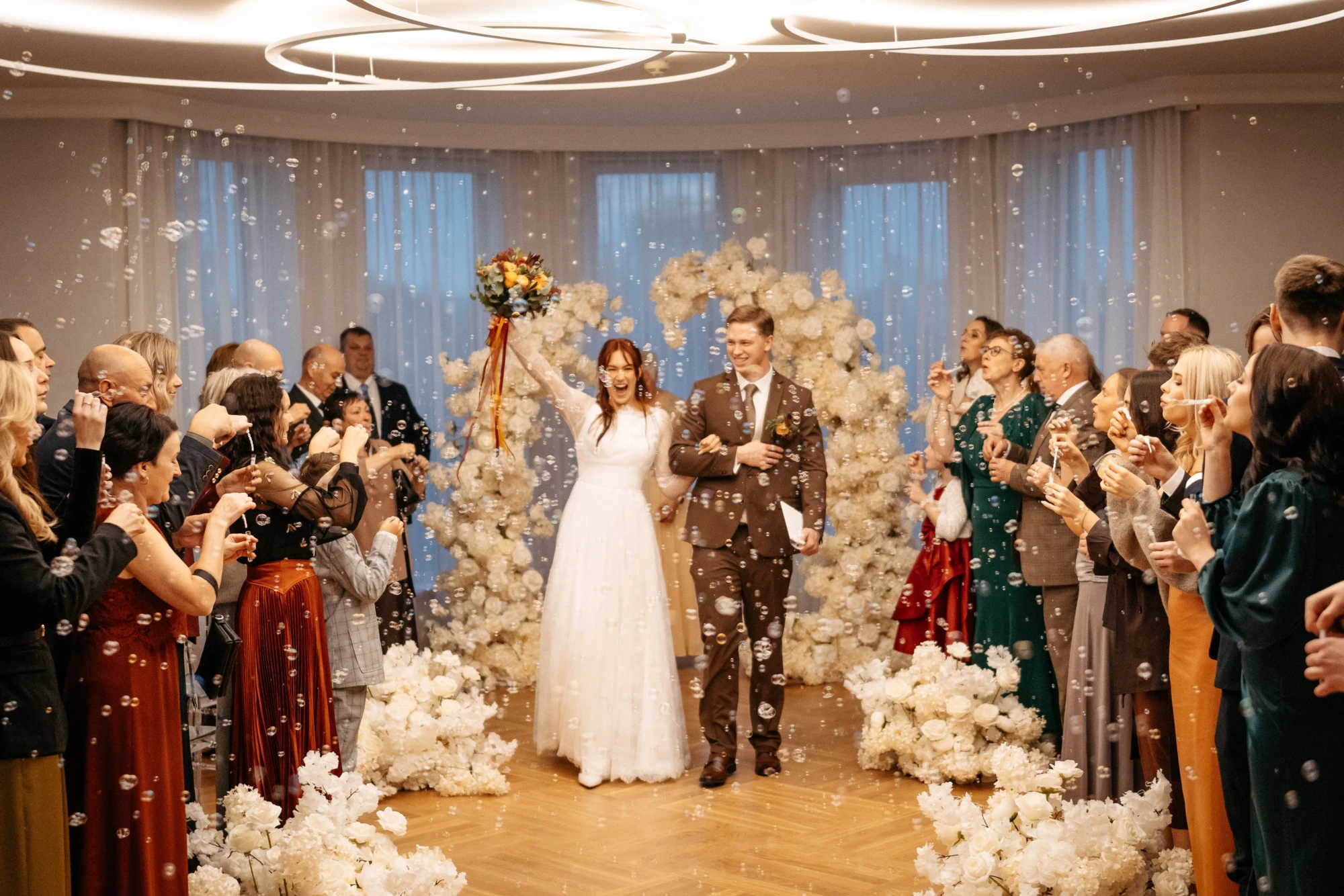 kāzu ceremonija ziemā